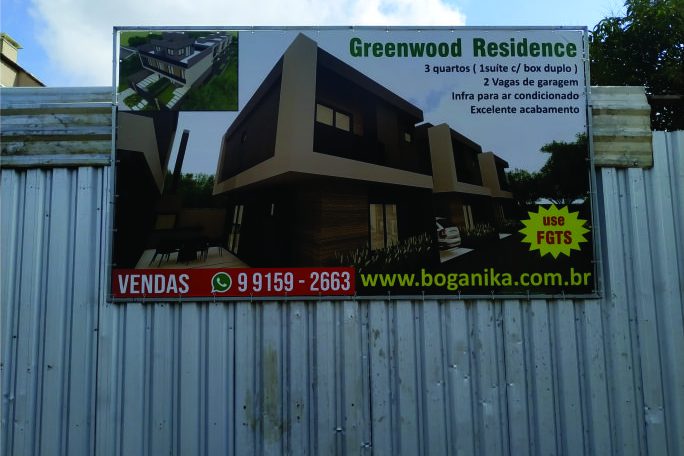 placa para obra em curitiba